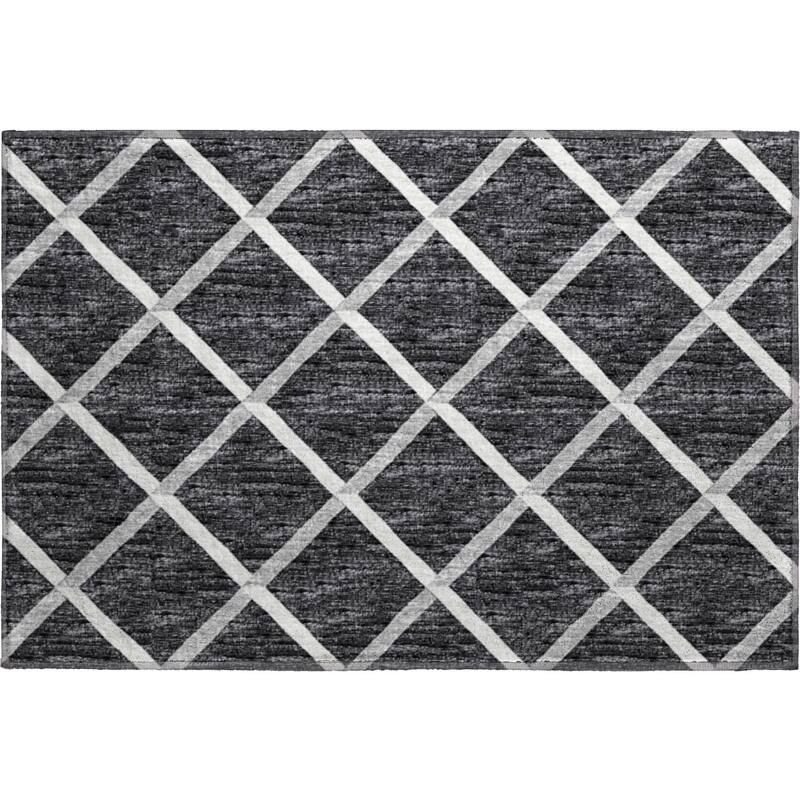 Premium Washable Super Soft Modern Trellis Mayfield Rug