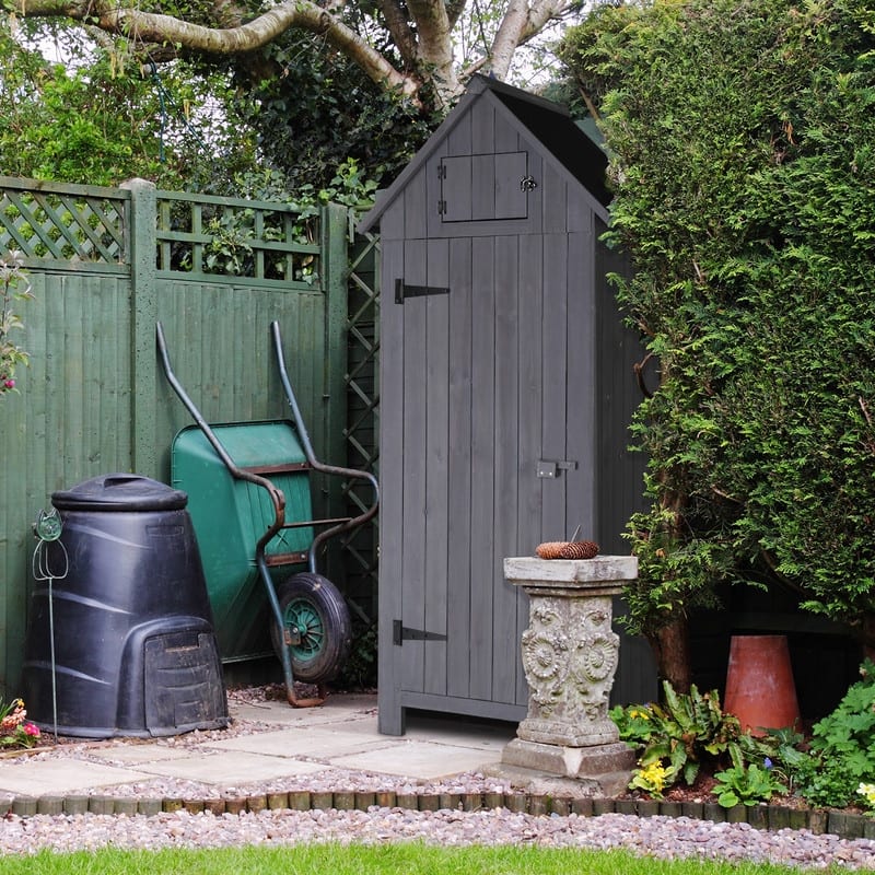 Single Door Wooden Garden Storage Shed