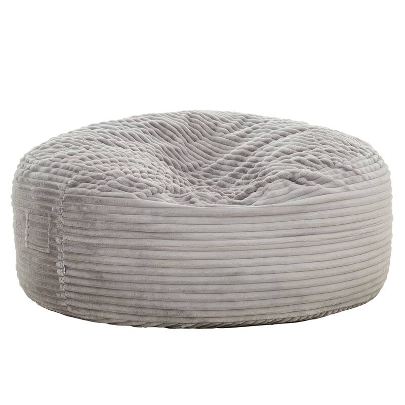 Traditional 72 in. sized Velour Memory Foam Bean Bag