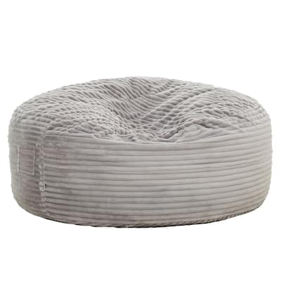 Traditional 72 in. sized Velour Memory Foam Bean Bag