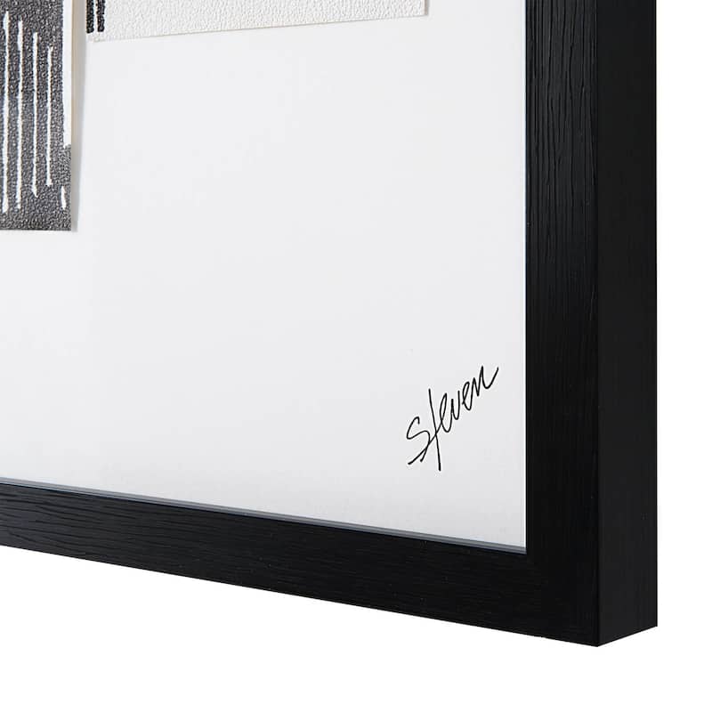 Renwil Stratus Rag Paper 2-Piece Wall Art with Black Frame