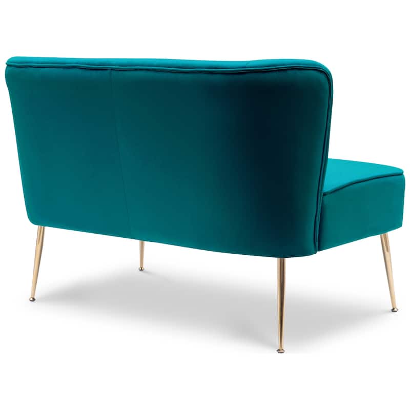 Farrah Upholstered Velvet Polyester Living Room Set With 25 inch Accent Chairs (3-Piece)