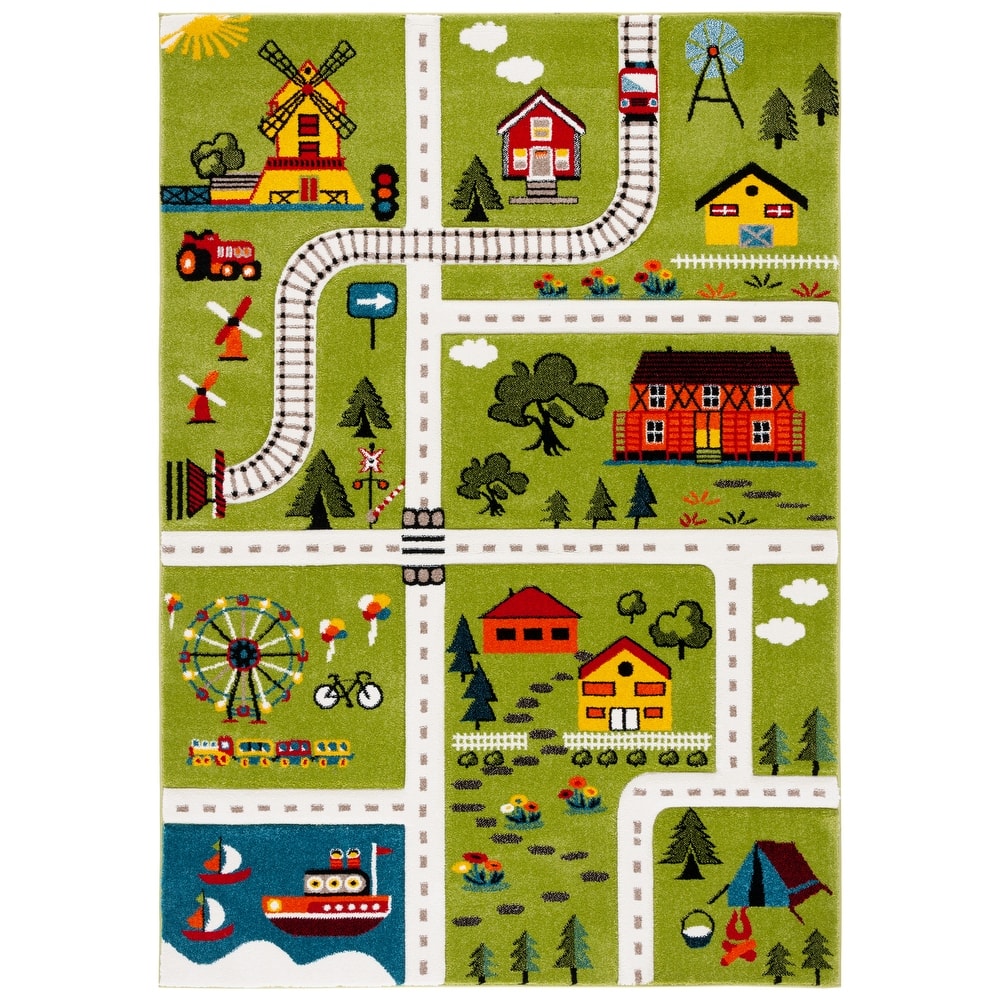 SAFAVIEH Carousel Kids Helmgard Transitional Rug