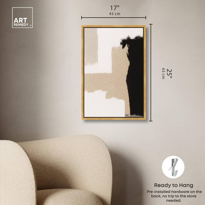 Earth and Ink III Canvas by Art Remedy