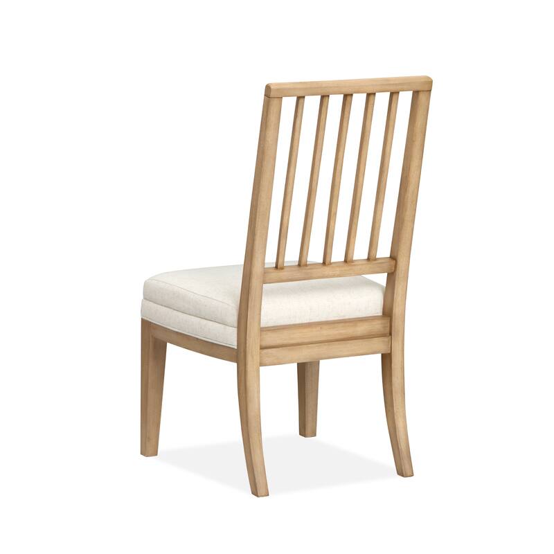 Magnussen Home Coventry Honey Maple Upholstered Side Chair Two Pack - 20''W x 22.88''D x 38''H