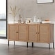 preview thumbnail 7 of 17, Costway Set of 2 Rattan Buffet Sideboard Wine Cabinet Cupboard - See Details