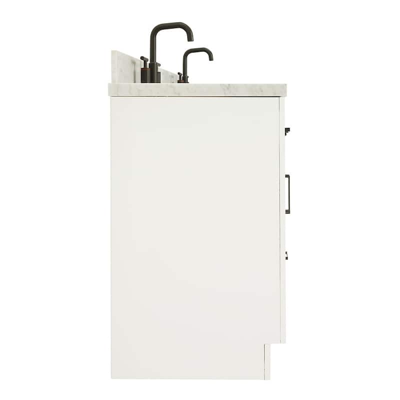 Ariel T061DCWOVO Hepburn 61" Free Standing Double Basin Vanity Set