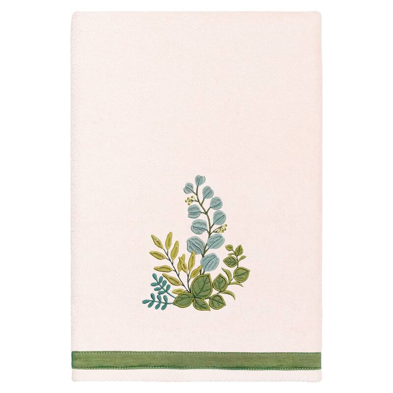 Authentic Hotel and Spa 100% Turkish Cotton Botanica 3PC Embellished Towel Set