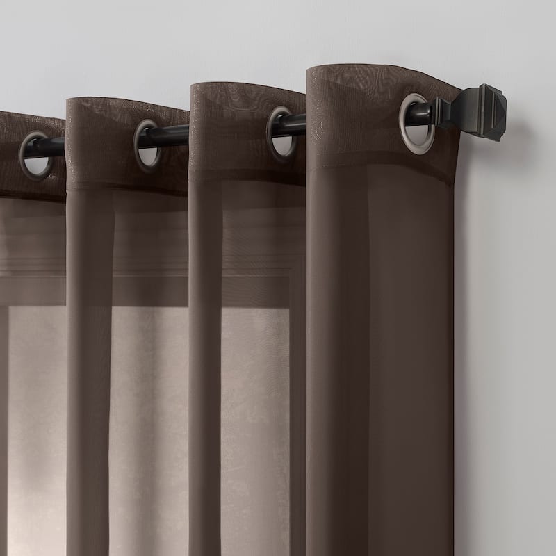 No. 918 Emily Voile Sheer Grommet 1-Piece Curtain Panel, Single Panel