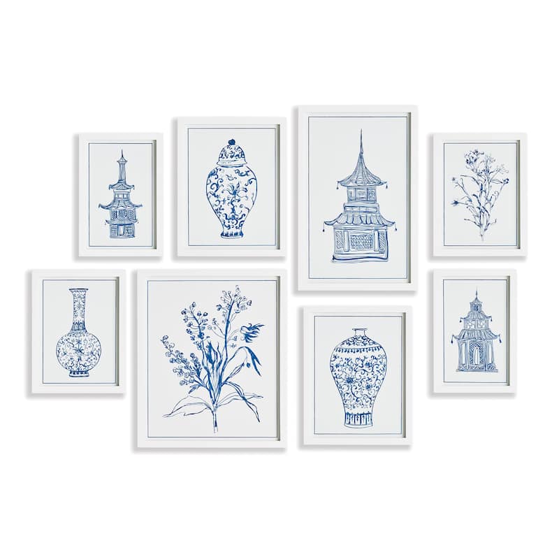 Chinoiserie Gallery, Set Of 8