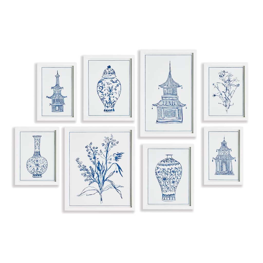 Chinoiserie Gallery, Set Of 8
