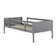 preview thumbnail 55 of 68, Convertible Solid Wood Bunk Bed Frame for Kids with Ladder, No Box Spring Needed