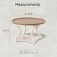 preview thumbnail 4 of 10, COZAYH Rustic Farmhouse Cottagecore Coffee Table