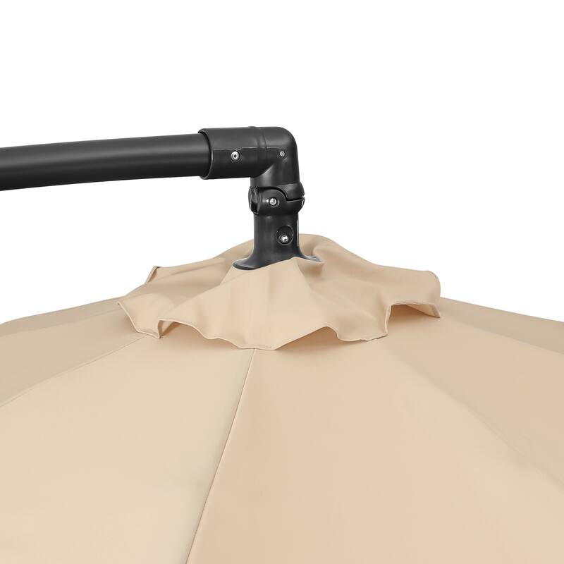 Weller 10-foot Offset Cantilever Hanging Patio Umbrella
