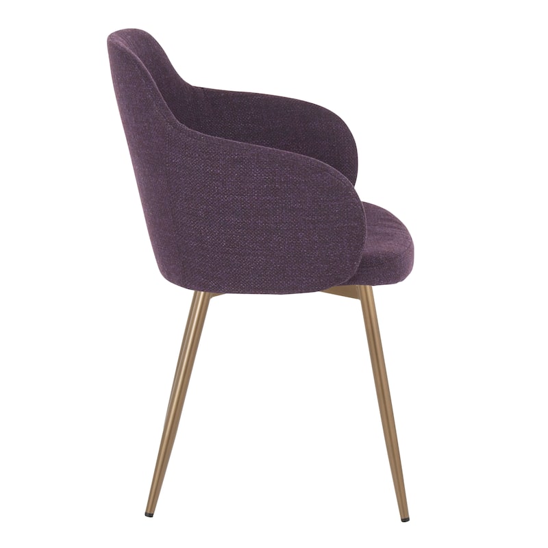 Carson Carrington Iglabo Dining/Accent Chair with Half-Lap Metal Legs (Set of 2)