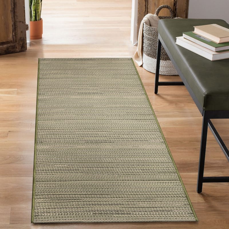 Liora Manne Miranda Tweed Stripe Indoor/Outdoor Rug