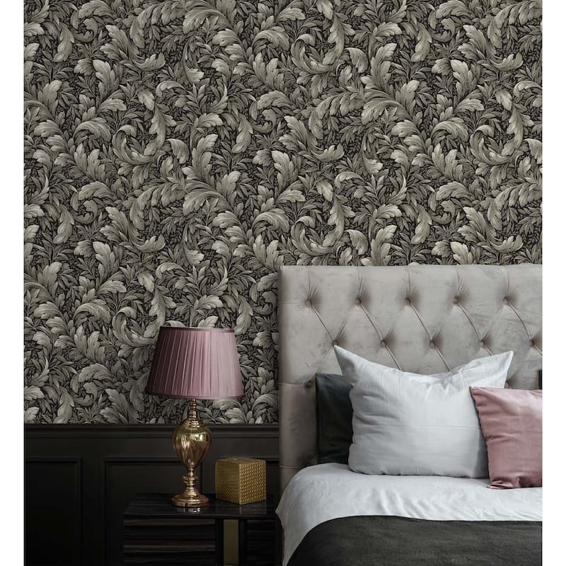 NextWall Acanthus Trail Peel and Stick Wallpaper