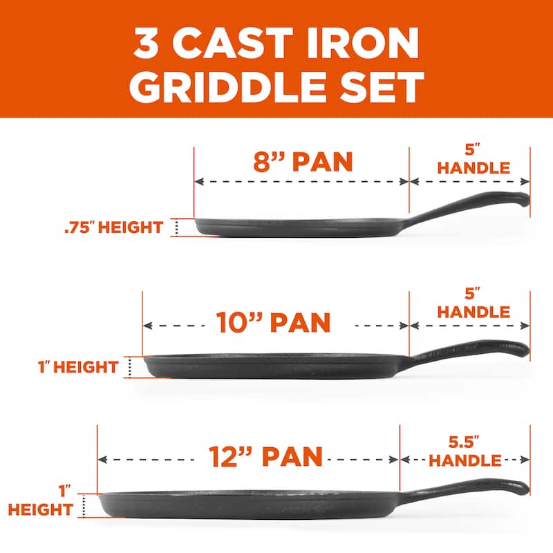 3-Piece Griddle Set