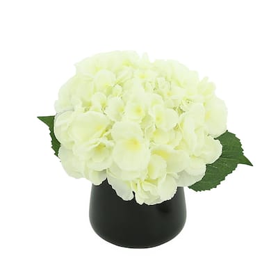 Hydrangea Arrangement in a Glass Vase