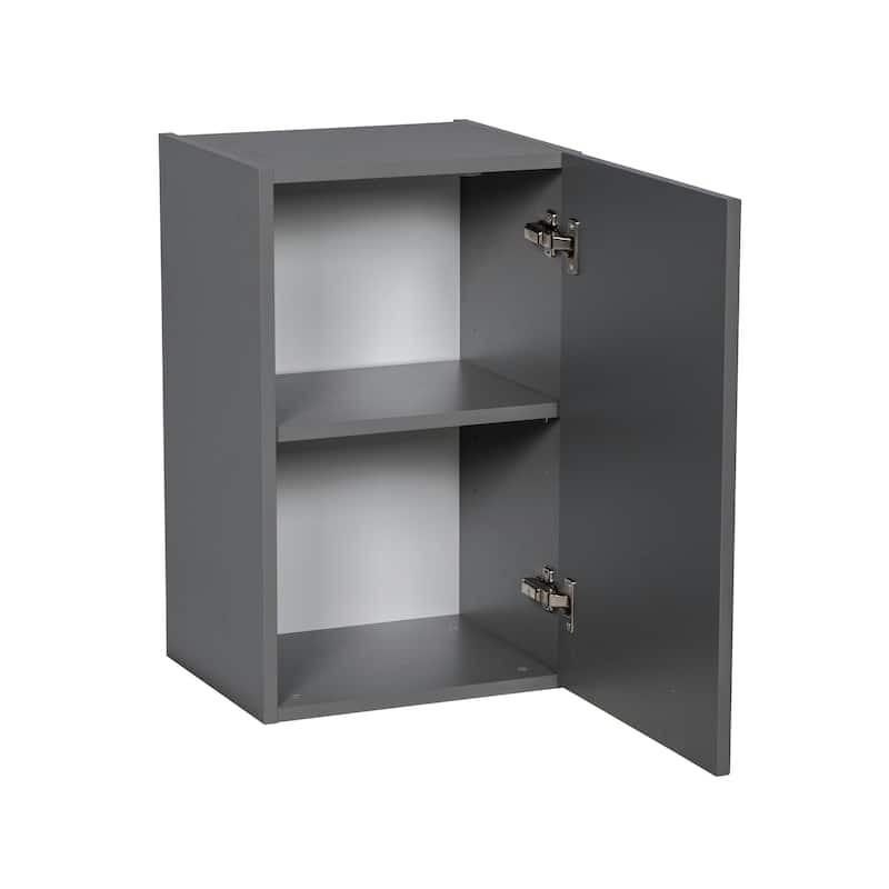 9" x 24" Wall Cabinet-Single Door-Grey - 9 x 24 x 12