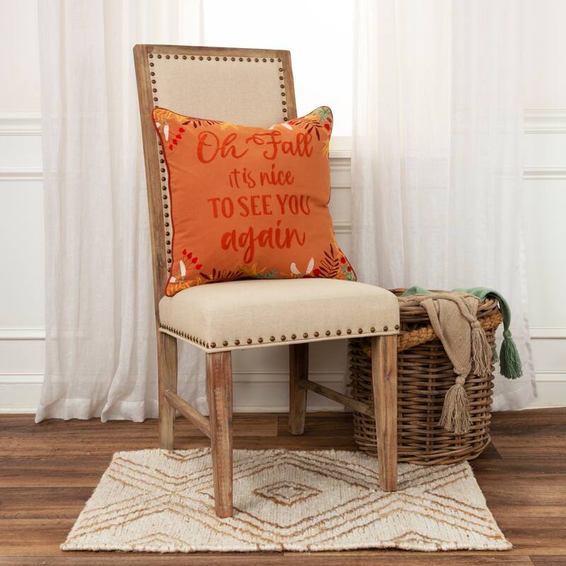 Rizzy Home Oh Fall Throw Pillow