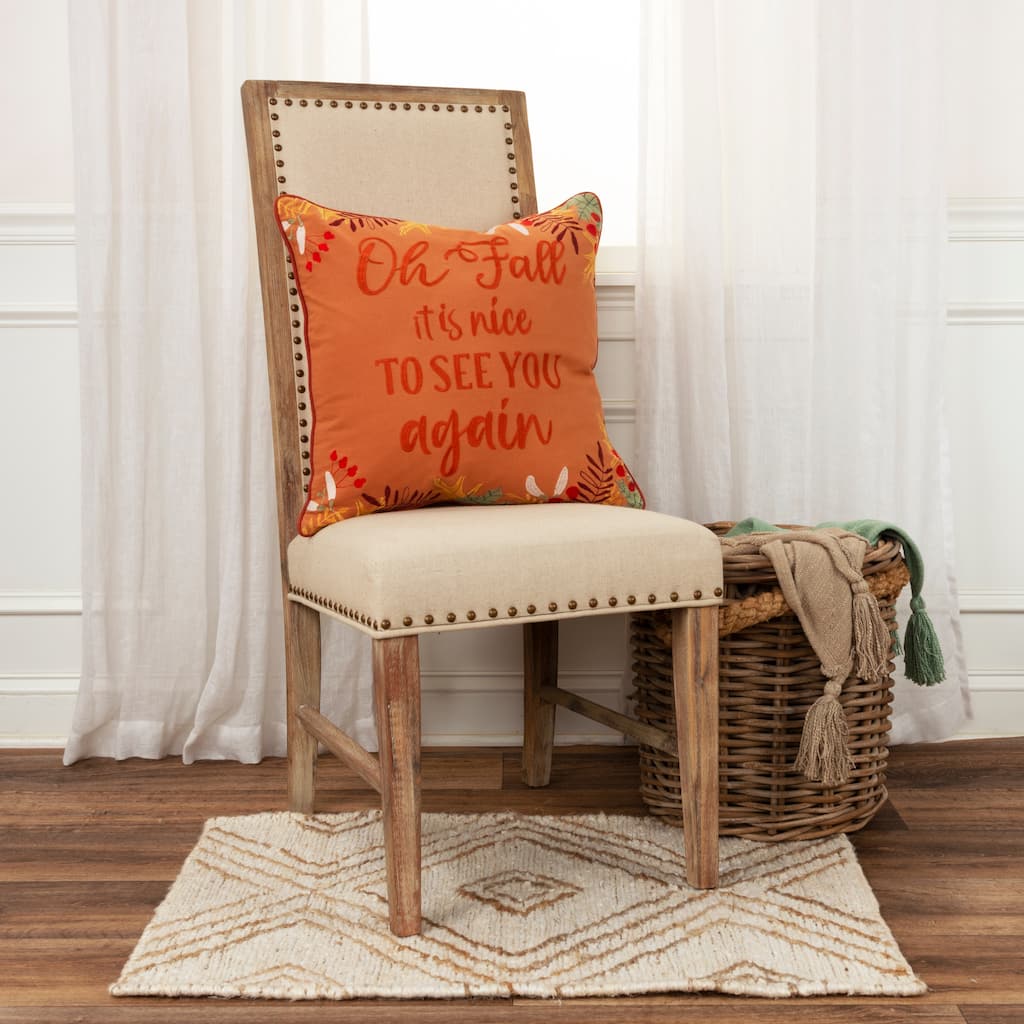 Rizzy Home Oh Fall Throw Pillow