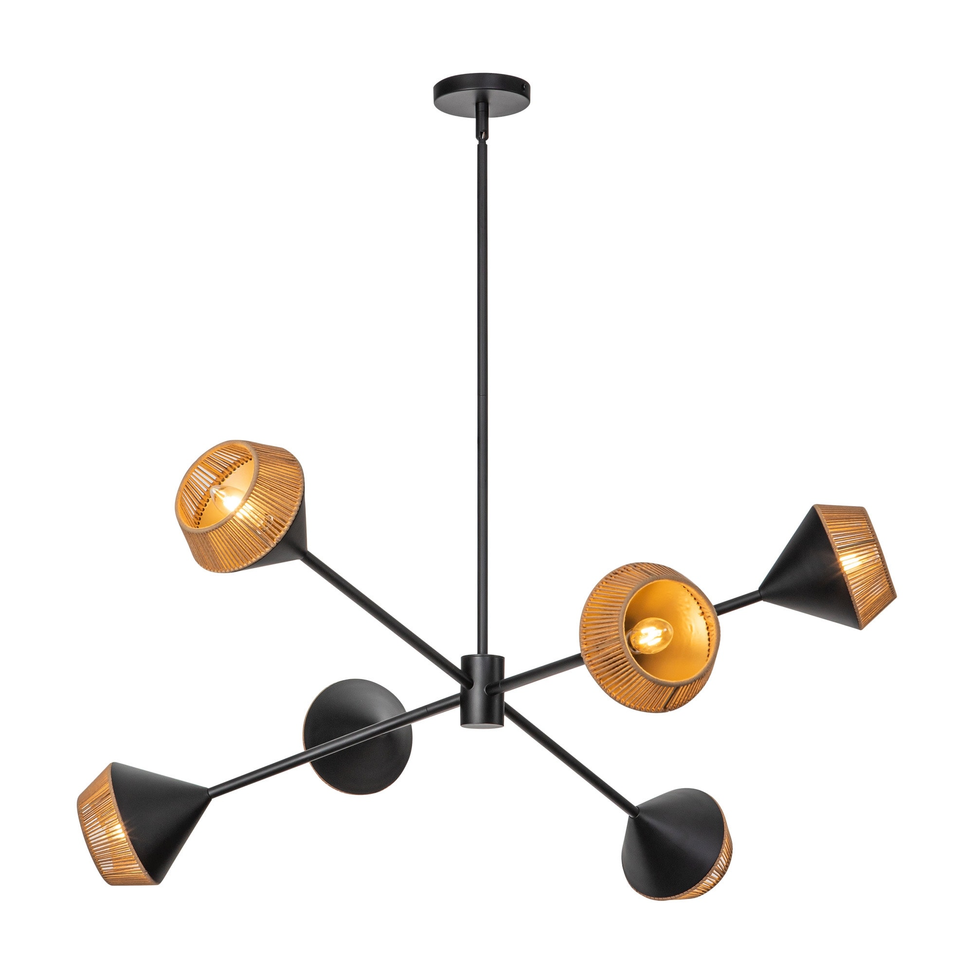 Alora Lighting CH633638 Daphne 6 Light 38" Wide Chandelier