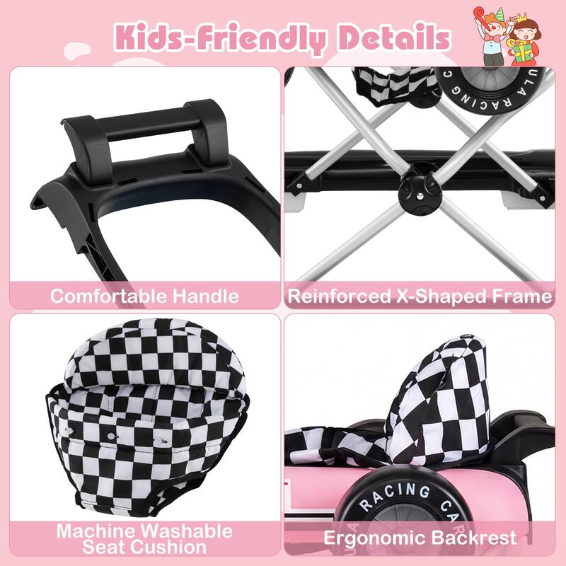 Gymax 4-in-1 Baby Push Walker Activity Center w/3-Level Adjustable