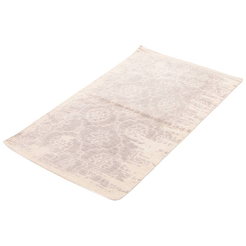 ECARPETGALLERY Hand-knotted Tangier Grey Wool Rug - 2'11 x 4'11