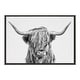 preview thumbnail 11 of 9, Kate and Laurel Sylvie Highland Cow 2 Framed Canvas by Simon Te of Tai Prints
