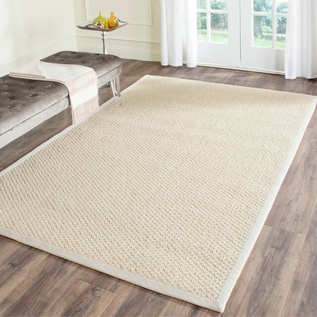SAFAVIEH Giesela Natural Fiber Chunky Solid Color Sisal Area Rug - 4' x 6' - Cream
