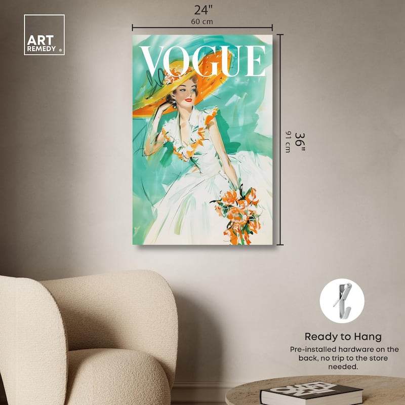 In the Summer Breeze Cover Canvas by Art Remedy, Gallery Wrapped