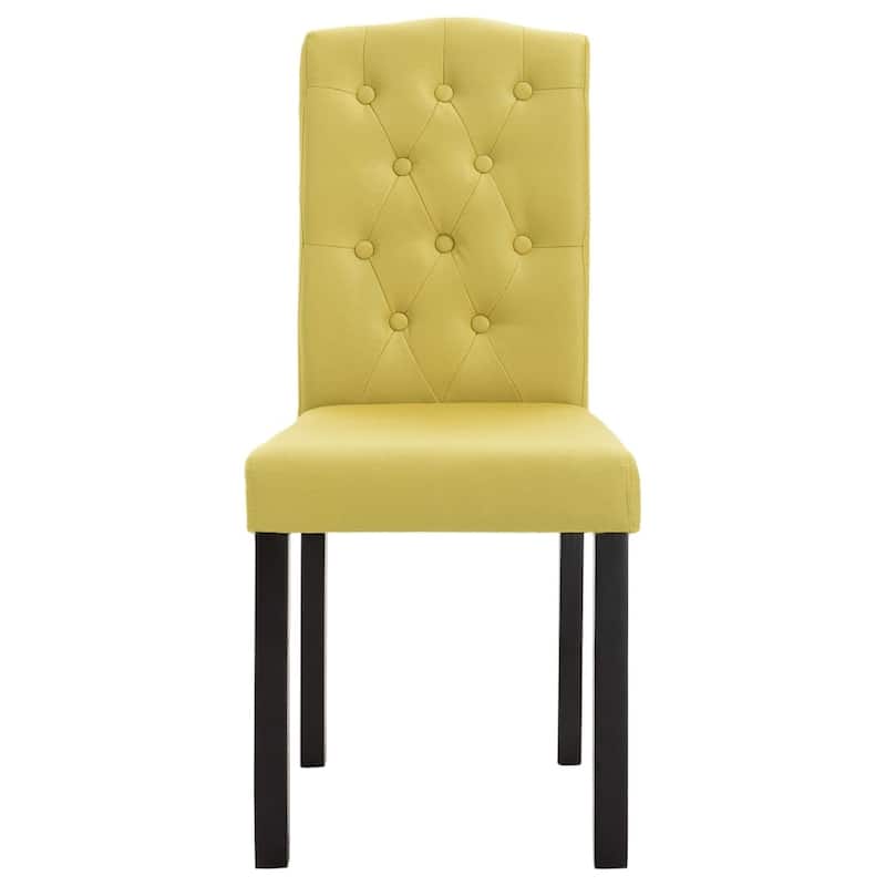 vidaXL Dining Chairs 4 pcs Green Fabric