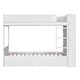 preview thumbnail 16 of 24, Twin over Twin Bunk Bed Kids Bed Frame with Side Bookcase Cabinet, Pull-out Drawers, Wooden Panel Bed for Kids Bedroom