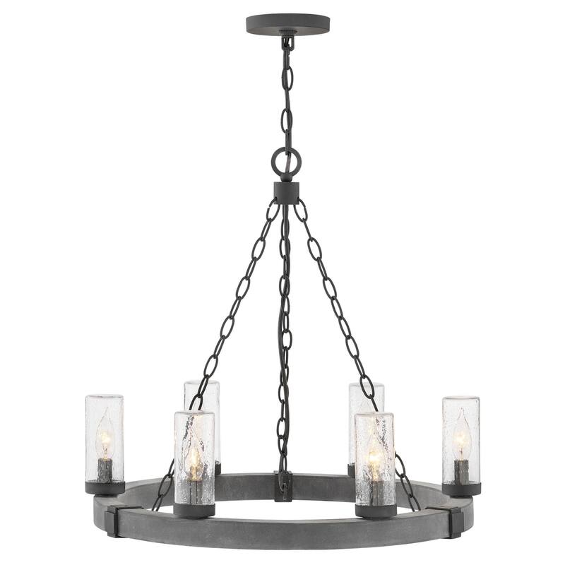 Hinkley Lighting Sawyer 6 Light 24" Wide Open Air Outdoor Chandelier