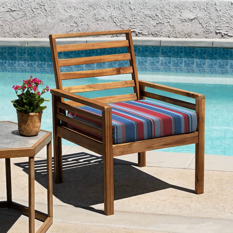 Outdoor Premium Dining Seat Cushion (2-Pack) - 20" wide x 20" deep x 4" thick