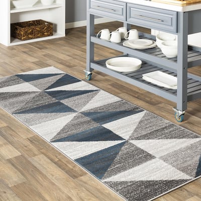 Livabliss Monte Carlo Mid-Century Modern Geometric Area Rug