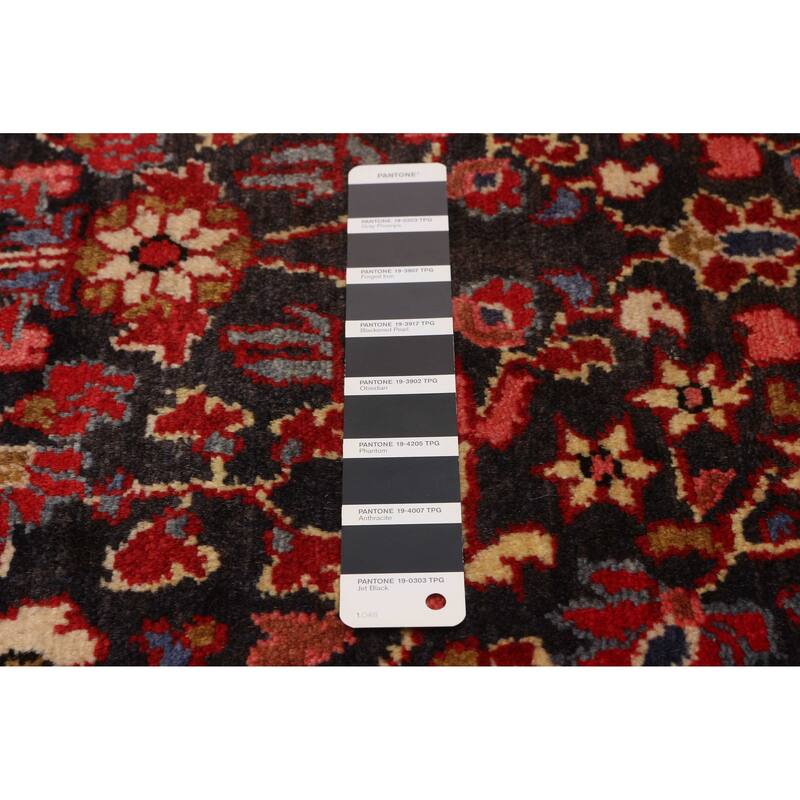 ECARPETGALLERY Hand-knotted Anatolian Vintage Black, Red Wool Rug - 3'9 x 9'9