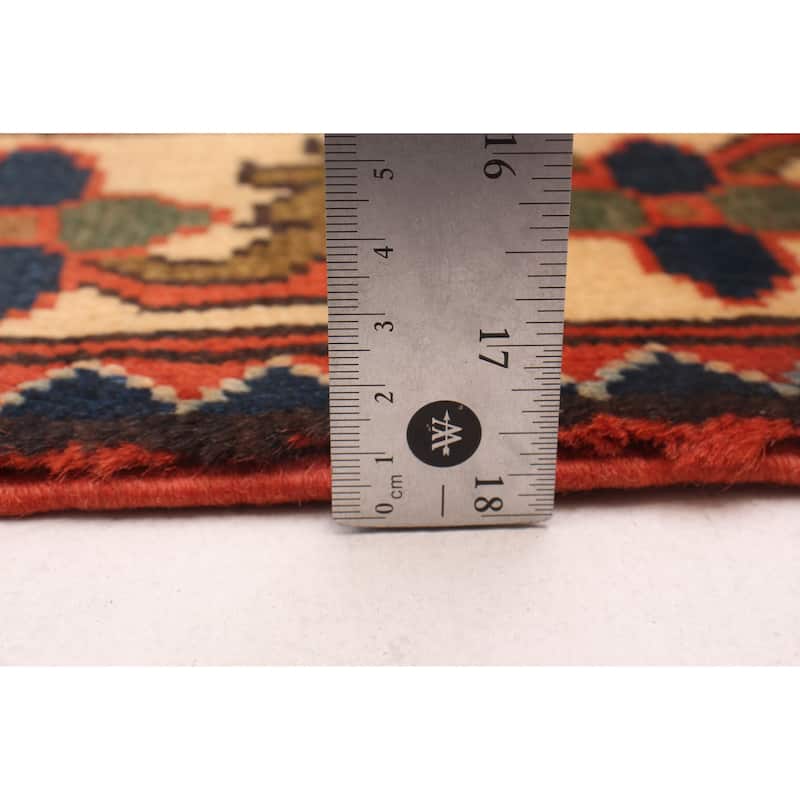 ECARPETGALLERY Hand-knotted Kargahi Copper Wool Rug - 2'8 x 9'7