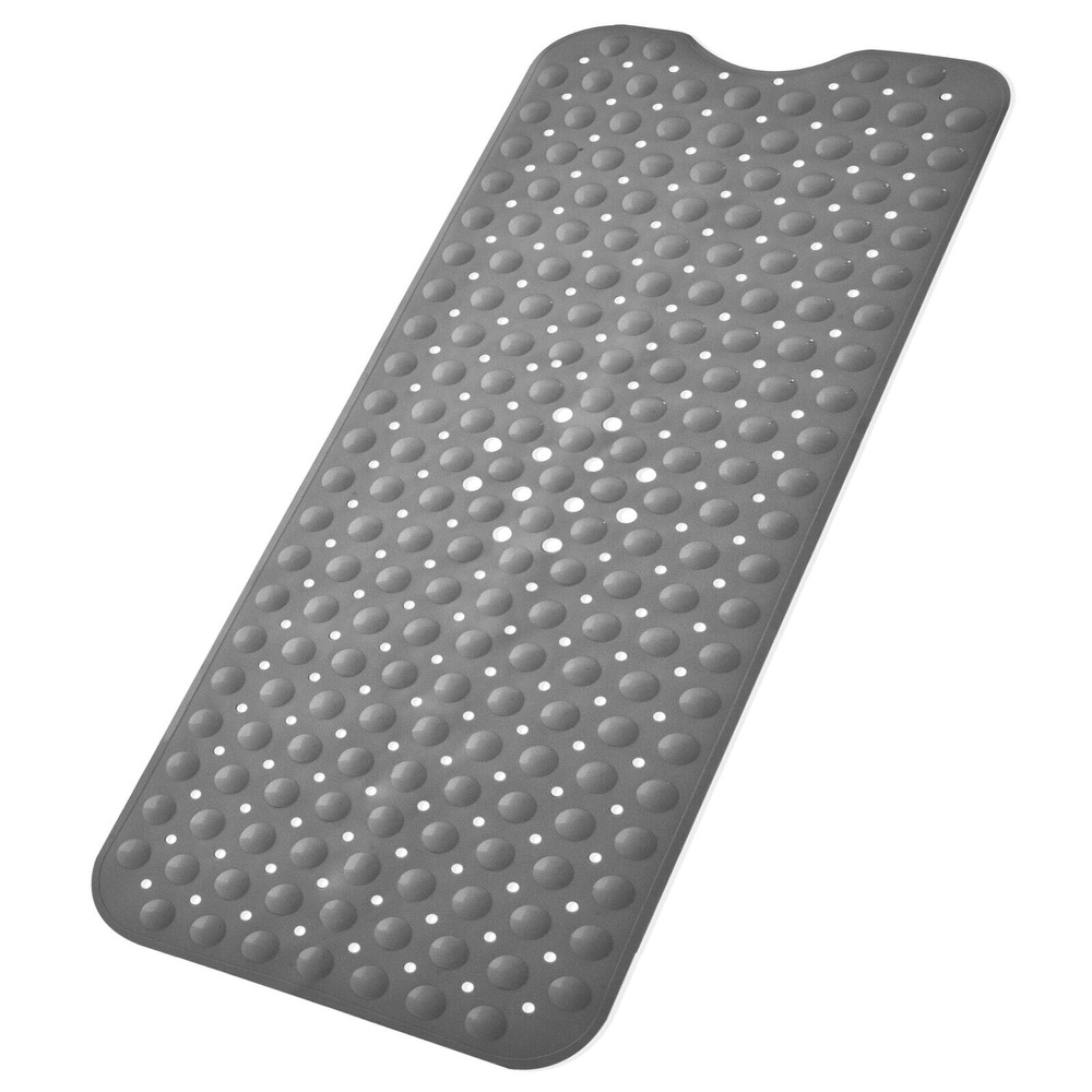 XL Non-Slip Square Shower Mat with Center Drain Hole Tan - Slipx Solutions