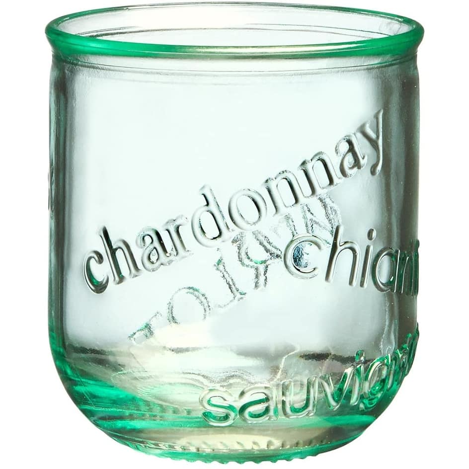 Amici Home Italian Recycled Vino Stemless Glass