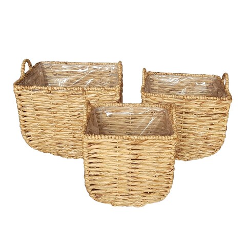 DreamPatio Mia Water Hyacinth Plant Pots (set of 3) - Set of 3