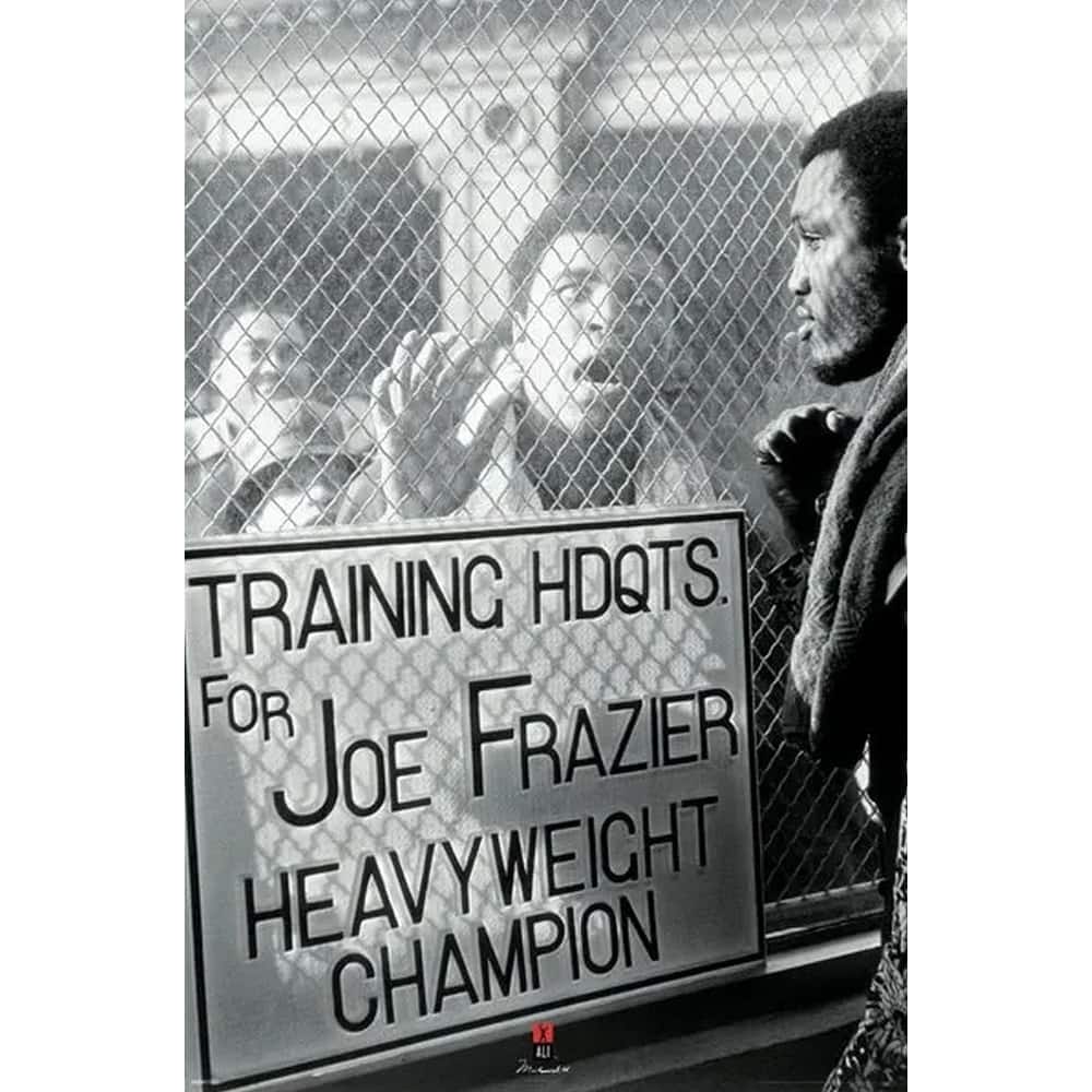 Ali Vs Frazier - Window Taunt Art Poster - 24 x 36 Inch