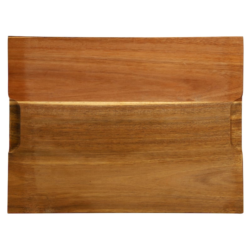 MegaChef 15.5 x 12 Inch Acacia Wood 1.5 Inch Thick Carving and Cutting Board with Juice Groove