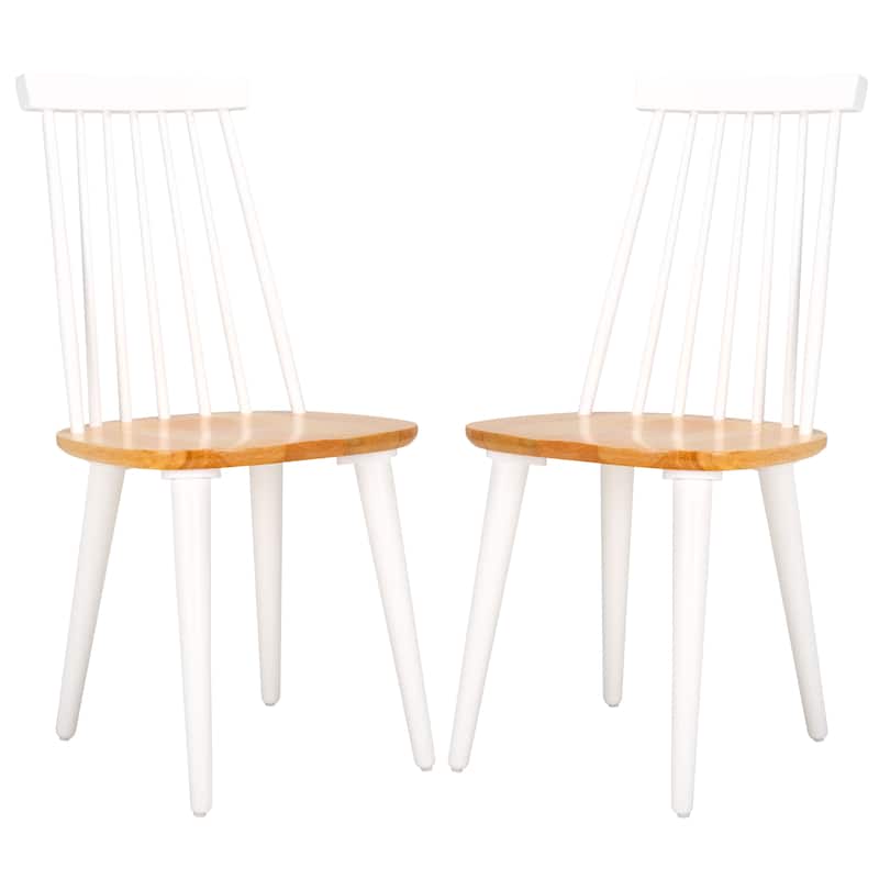 SAFAVIEH Gwennaelle Spindle Back Side Chair (Set of 2) - 17.3" W x 20.7" L x 36" H - 17"Wx21"Dx36"H