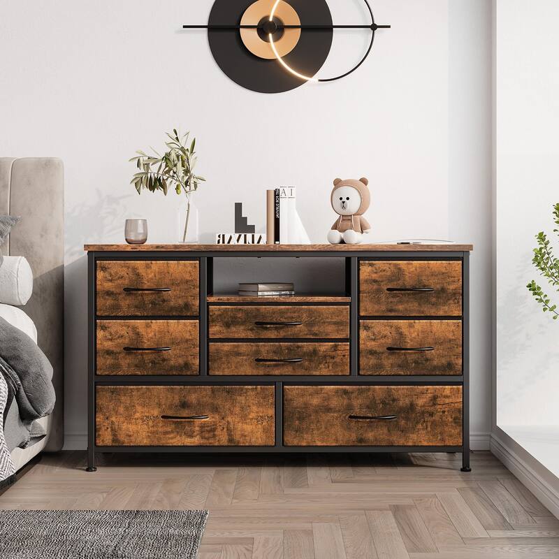 8 Dresser TV Stand with Power Outlet