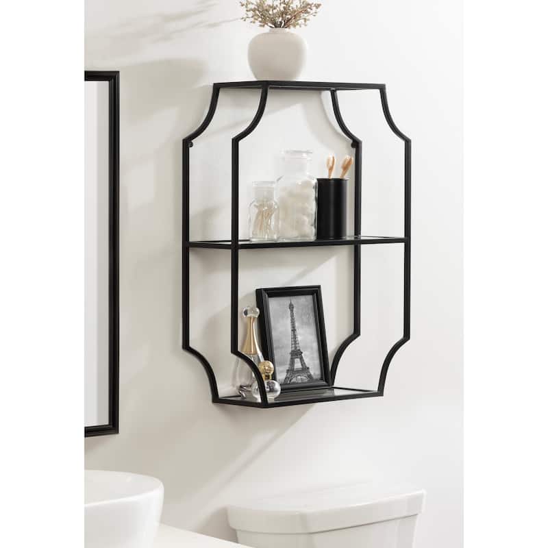 Kate and Laurel Ciel Metal Wall Shelf