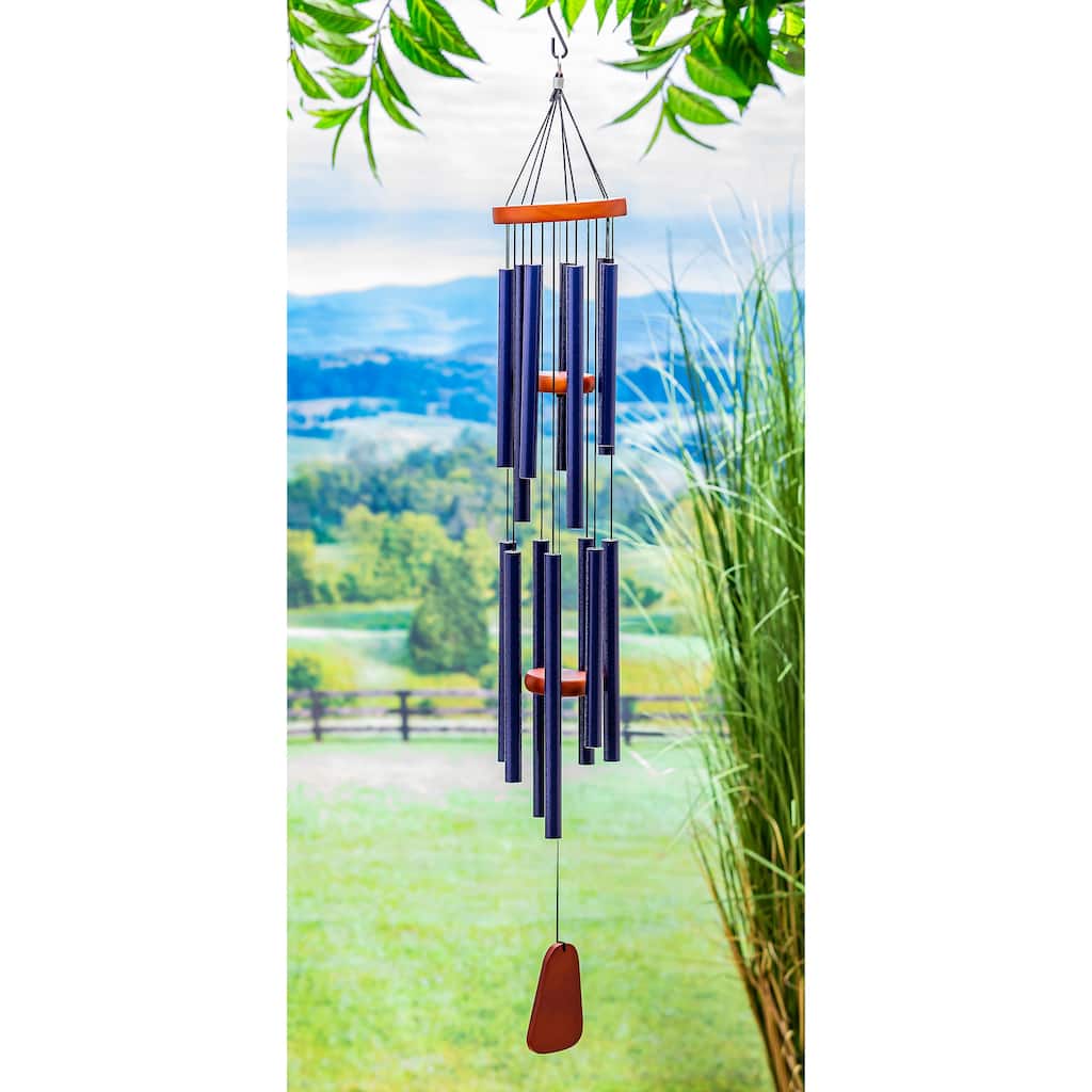 40 in. Avria Hand Tuned Metal Wind Chime, Clair de Lune