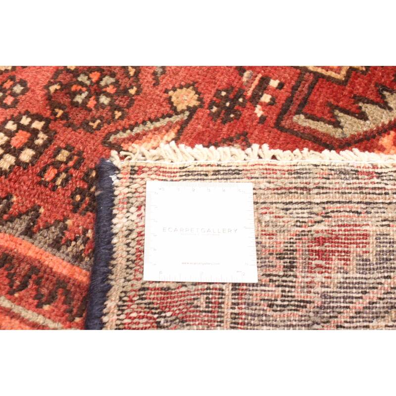 ECARPETGALLERY Hand-knotted Andelz Dark Red Wool Rug - 4'4 x 6'9