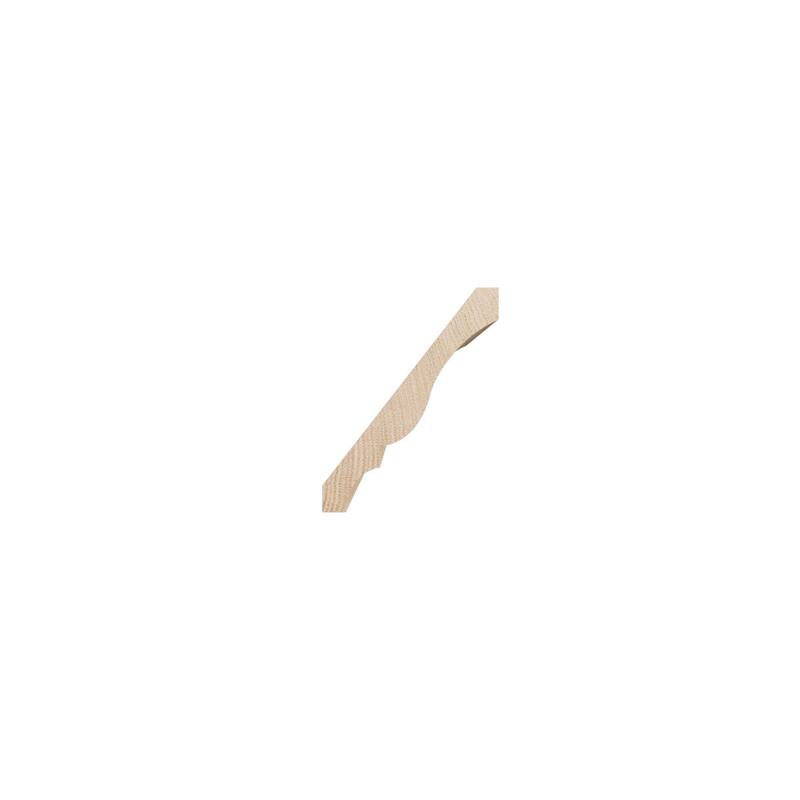 WM48: 3-1/3-in H x 2-2/3-in P x 4-1/4-in F x 96-in L Americraft Solid Hardwood Stain Grade Crown Moulding